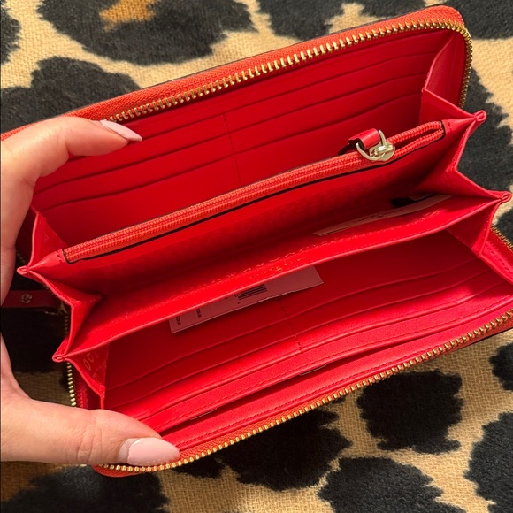 Kate Spade Red Textured Wallet - Picture 8 of 8